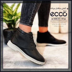 کفش ساقدار مردانه Black ecco
