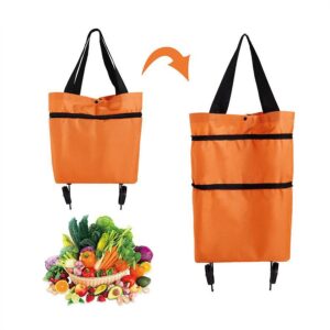 ساک خرید تاشو چرخ دار