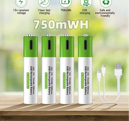 باطری قلمی قابل شارژ 4 عددی - تصویر 6