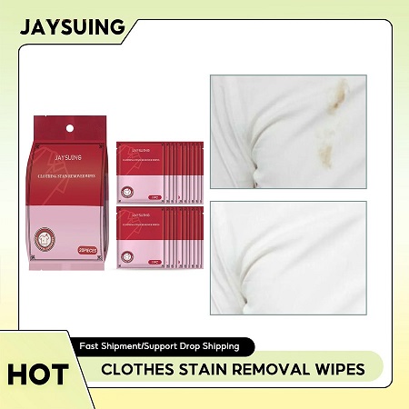 دستمال مرطوب لکه بر لباس در بسته 20 عددی