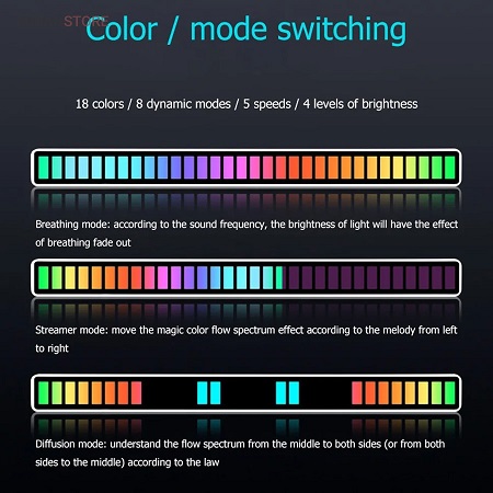 رقص نور هوشمند اکولایزر حساس به صدا - تصویر 5