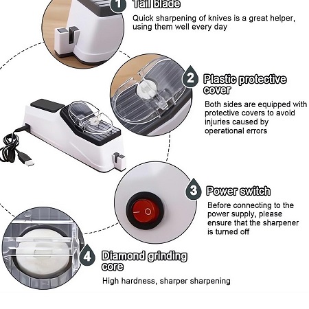 چاقو تیزکن برقی چند کاره - تصویر 3