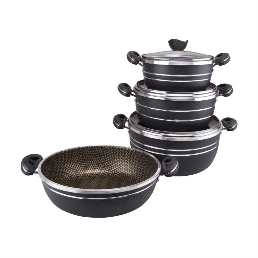 سرویس قابلمه و تابه لانه زنبوری 7 پارچه - تصویر 6