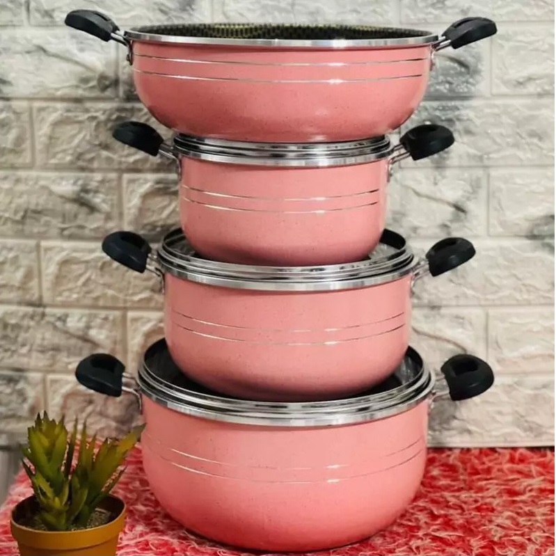 سرویس قابلمه و تابه لانه زنبوری 7 پارچه - تصویر 5