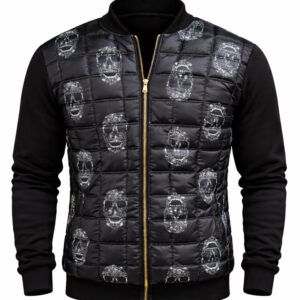 کاپشن مردانه طرح اسکلت